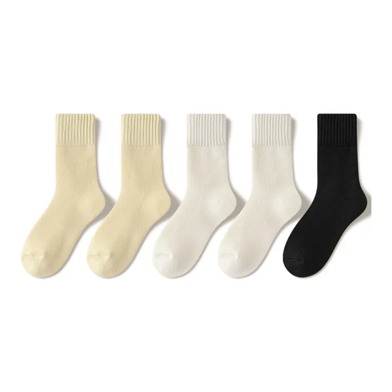 JIAZINI Mid-Calf Socks Women's 5 Pack-13