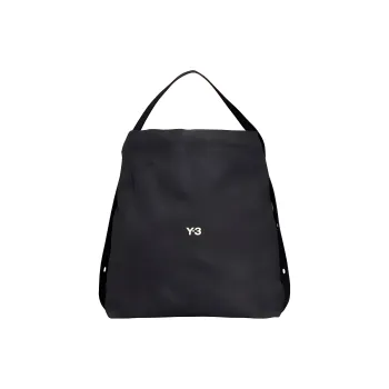 Y 3 Cow Leather Gym Bag, Crossbody Bag, Shoulder Bag Regular Men's Black