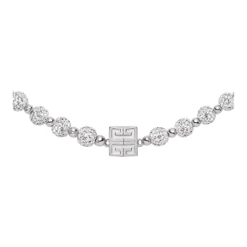 Givenchy 4G Embellished Logo Plaque Necklace