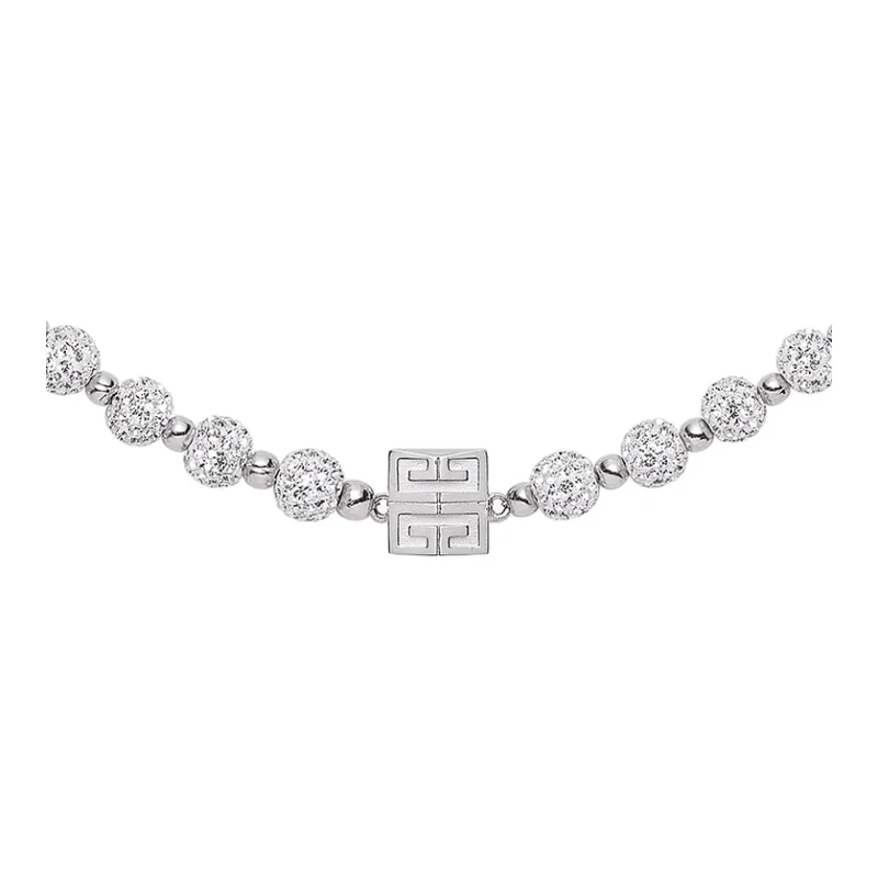 Givenchy 4G Embellished Logo Plaque Necklace-0
