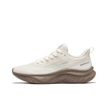 Erke Cushioning Wear Resistant Low Top Casual Running Shoes Women's Beige Brown