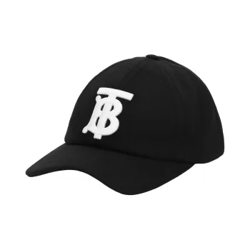 Burberry Monogram Embroidered Baseball Cap