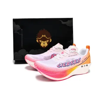 CLERSES Enlightenment 1.0 Low Top Running Shoes Unisex Fluorescent Melon Orange