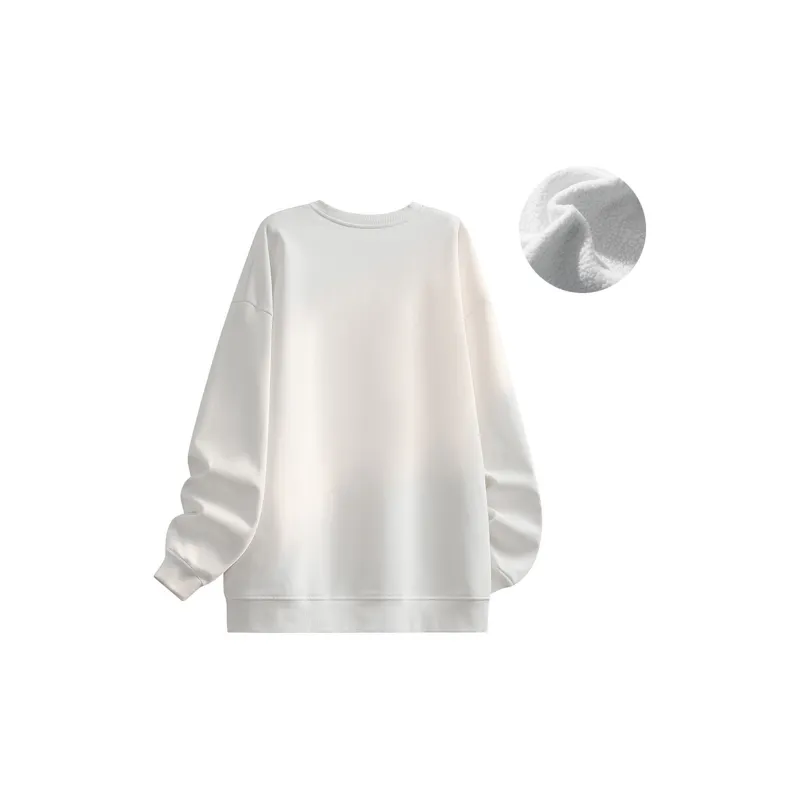 Kepu Crew Neck Thin Fleece Lined Hoodies & Sweatshirts Unisex-21