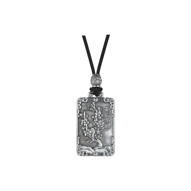LIANDUO S999 Fine Silver Necklaces Unisex-0