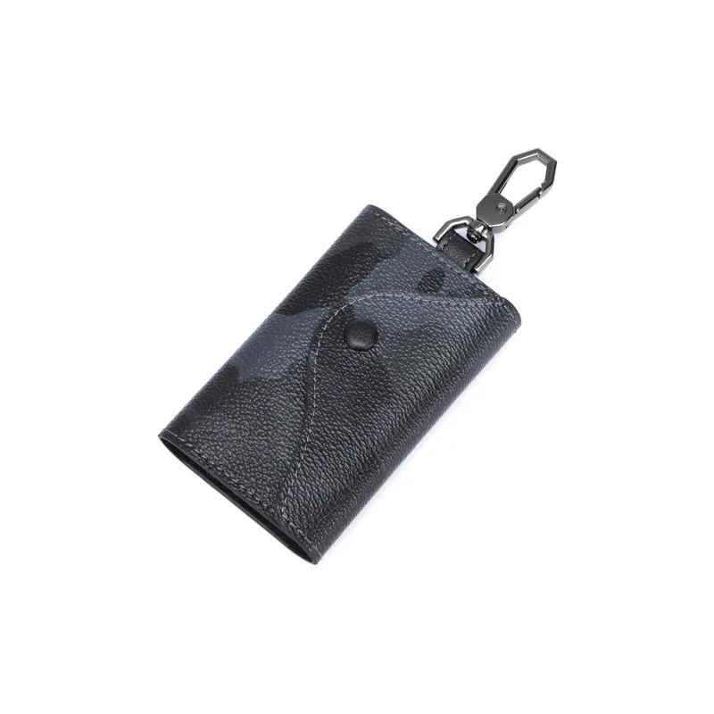 SEPTWOLVES Artificial Leather Key Pouch Trumpets Unisex Black-2