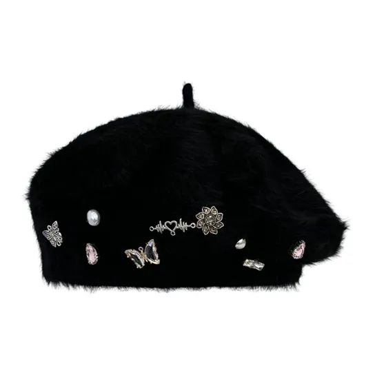 SLEEPYWALK Polyester Berets Women's-10