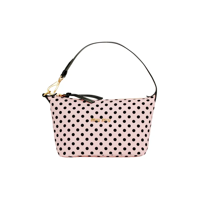 MIU MIU Fabric Handbag Women's Pink-1