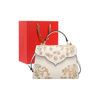 PAYOT Synthetic Leather Shoulder Bag Crossbody Bag Handbag Regular Women's Ecru