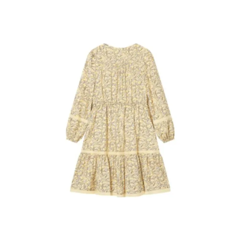Goodland Long Sleeved Dresses Women's Light Yellow-1