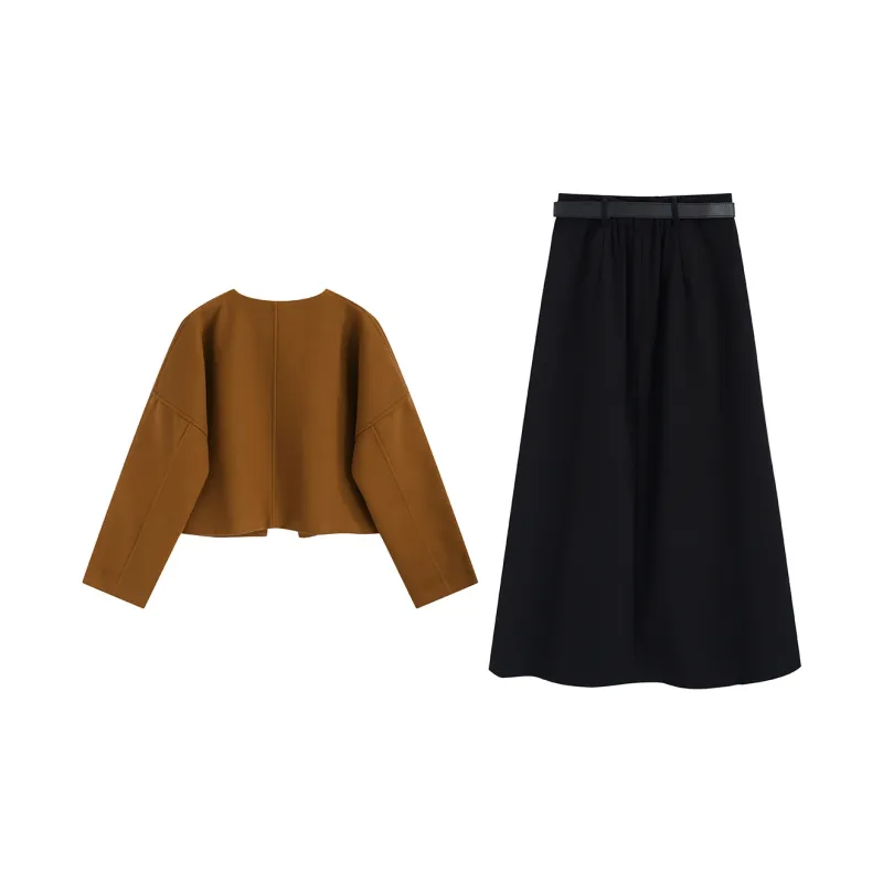 SNZX Two Piece Skirt Sets Women's-1