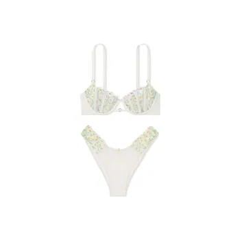 Victoria's Secret Underwear Set Women's White Embroidery
