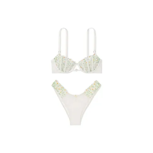 Victoria's Secret Underwear Set Women's White Embroidery
