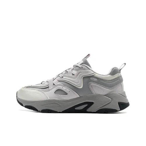 XTEP Red Cliff 3.0 Anti Slip Wear Resistant Low Top Casual Shoes Women's Gray