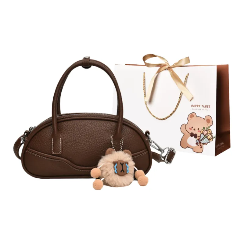 ERANGBEAR PU Crossbody Bag Women's Brown/Ecru/Coffee/Black/Khaki-4