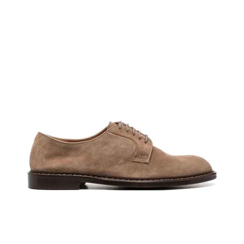 DOUCAL'S Lace up Suede Derby Shoes-1