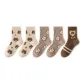 Beige Bear Head 2+Floral 2+Coffee Bear