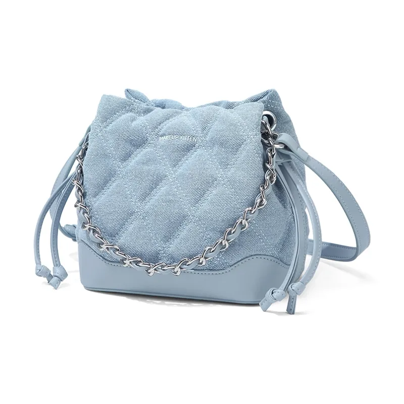 MAKEUP KITTEN Synthetic Leather Shoulder Bag Crossbody Bag Regular Women's Blue-2