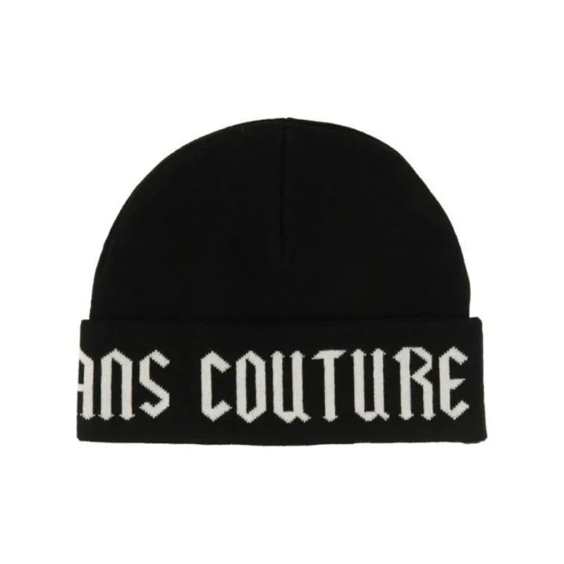 VERSACE JEANS COUTURE Logo-jacquard Beanie-0
