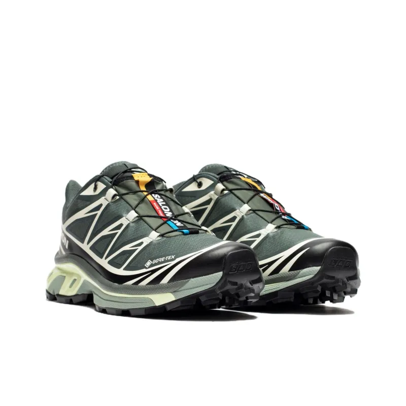 SALOMON XT 6 Gore Tex Black Lime Cream-2