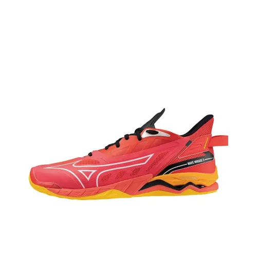 Mizuno Anti Slip Wear Resistant Low Top Training Shoes Unisex Red