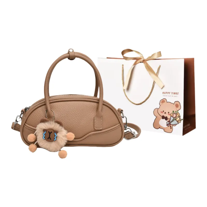 ERANGBEAR PU Crossbody Bag Women's Brown/Ecru/Coffee/Black/Khaki-8