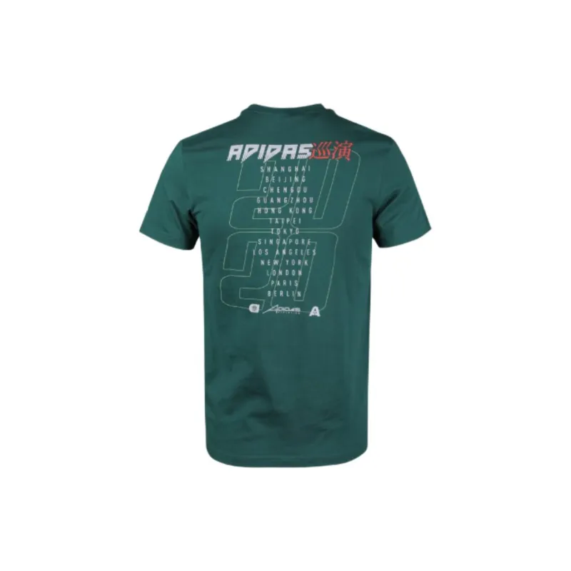 Adidas M GFX T ILLU 2 T Shirt Men's Green-1