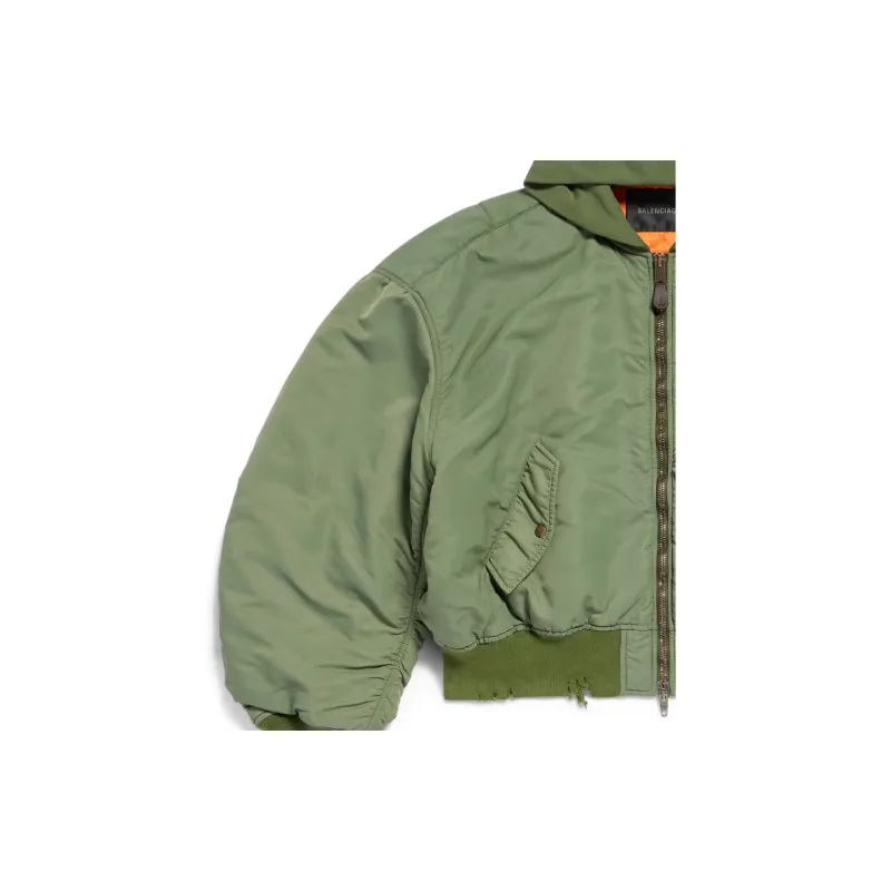 Balenciaga Zip Up Hooded Jacket-4