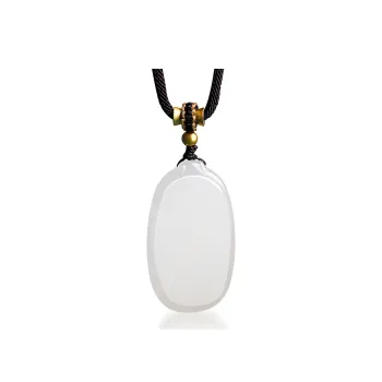 Cardamom Time Hetian Jade Necklaces White Jade Unisex