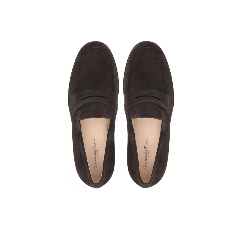 GIANVITO ROSSI Michael Suede Loafers-3