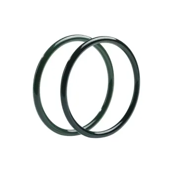 JUNWEN Hetian Jade Bangles Green Jade Women's