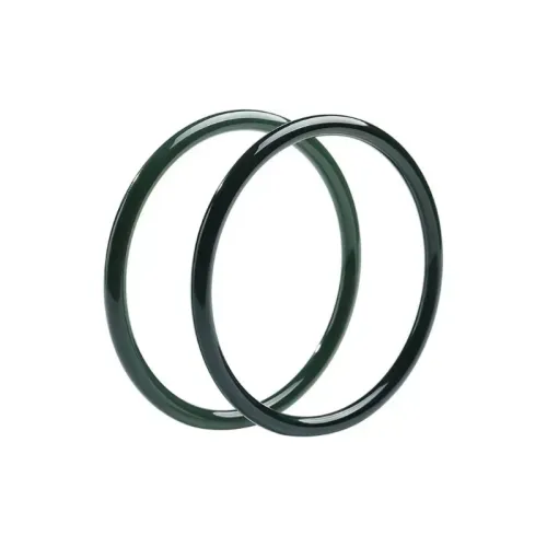 JUNWEN Hetian Jade Bangles Green Jade Women's