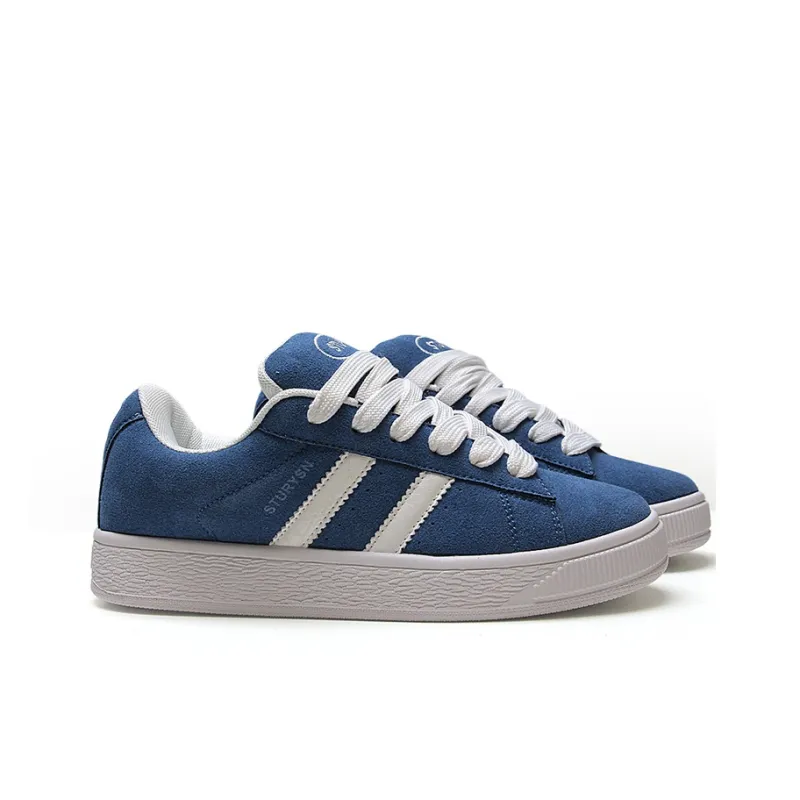 STUR YSN Wear resistant And Lightweight Low Top Skateboard Shoes Women's Blue-3
