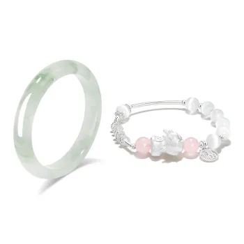 D.K.X Glass Cat Eye Bangles Women's