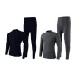 2 Pack[Medium Gray Mock Neck+Navy Blue Mock Neck]