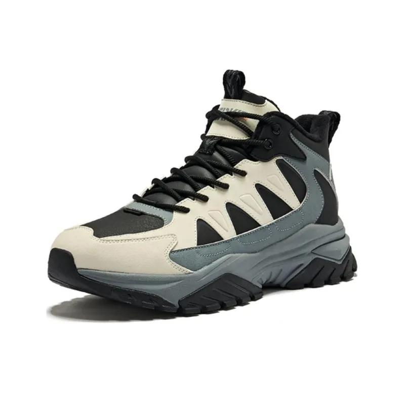 Erke Blaze 2 High-Top Hiking Shoes Men's Positive Black Floating Lime-2