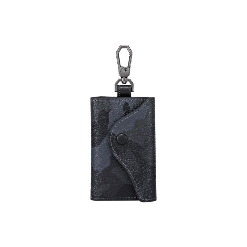 SEPTWOLVES Artificial Leather Key Pouch Trumpets Unisex Black-0