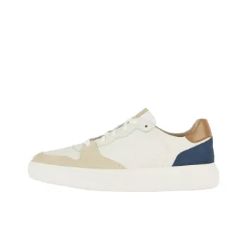 GEOX Deiven Anti Slip Wear Resistant Low Top Skateboard Shoes Men's Beige Brown Blue