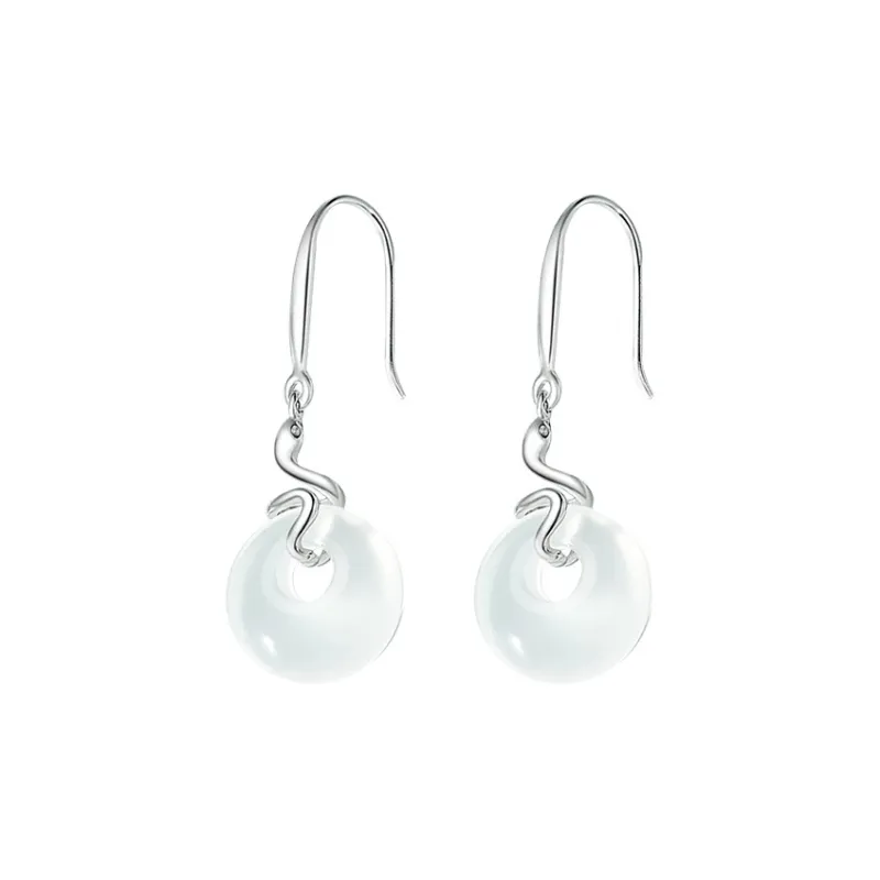 Suddenly Lucky Chalcedony Earrings Women's-6