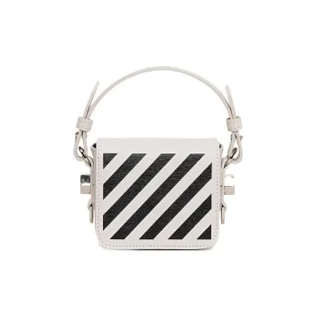 OFF WHITE PU Crossbody Bag Mini Women's White
