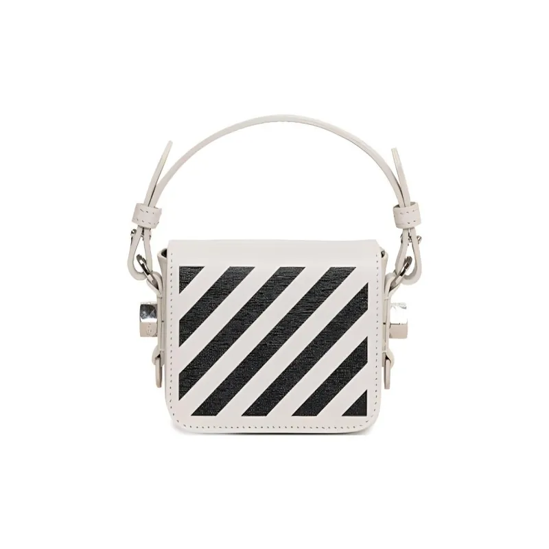 OFF-WHITE PU Shoulder Bag Crossbody Bag Handbag Mini Women's White-0