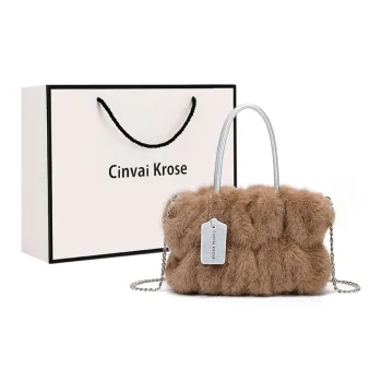 Simvay Clos Fabric One Shoulder Handbags Small Size Women's Camel/Apricot/Black