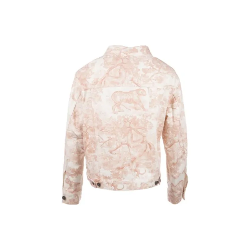 DIOR FW2020 Denim Jacket Women's Pink-1