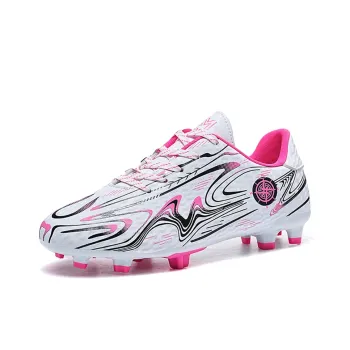 BIANSULONG Soccer Shoes Unisex Low Top Pink