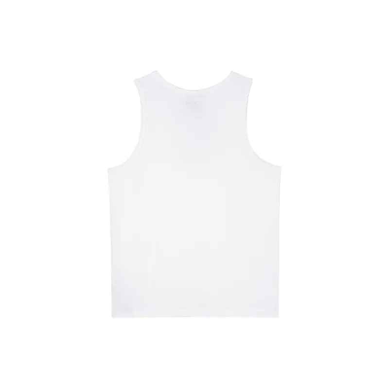 Jordan Men Embroidery Logo Tank White-1