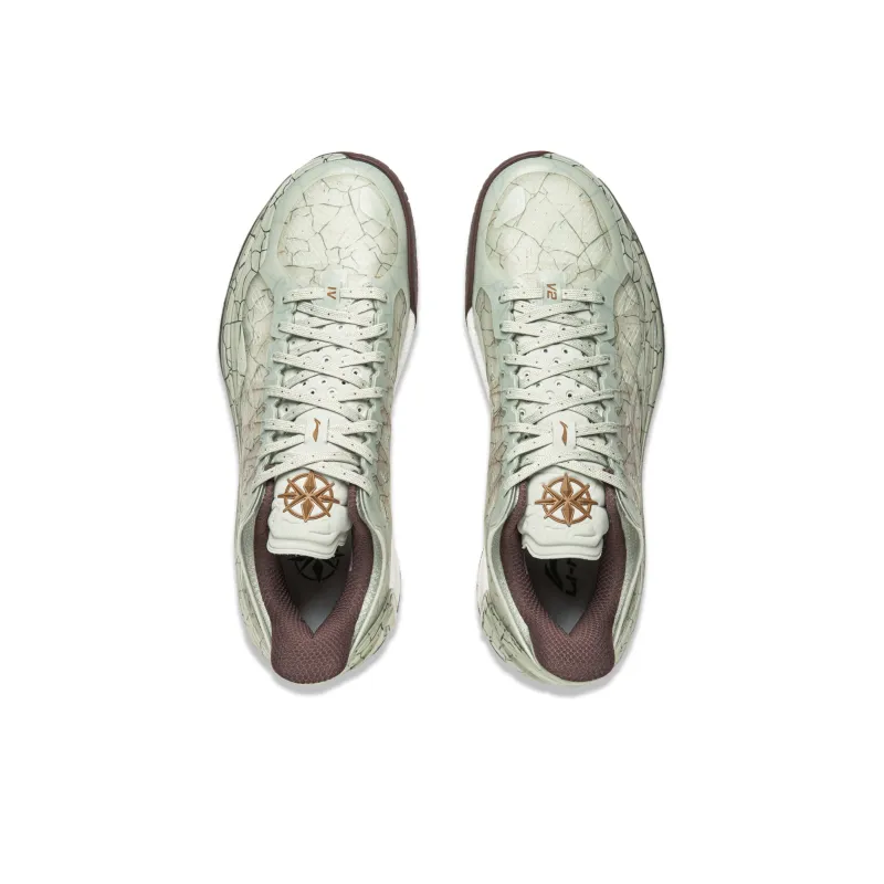 LINING Blade 4V2 Basketball Shoes Unisex Low Top Jade Cream Green-3