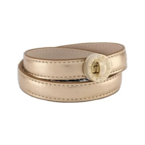 BVLGARI Calfskin Bangles Women's Gold