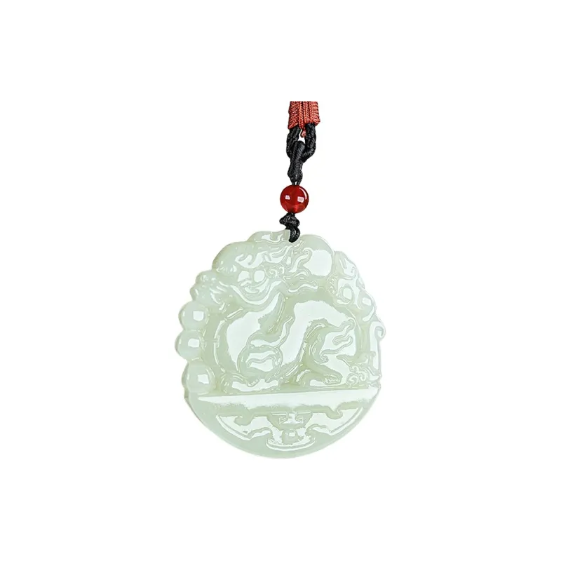 Shujie Hetian Jade White Jade/Pale Greenish White Jade Unisex-0