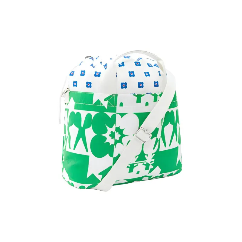 Kipling Polyamide Wrist Bag, Shoulder Bag, Crossbody Bag, Handbag Regular Unisex Green White Multicolor-1