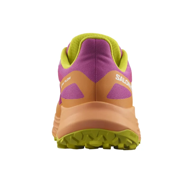 SALOMON ULTRA FLOW Anti-Slip Wear-Resistant Low-Top Trail Running Running Shoes Unisex Orange Purple-3